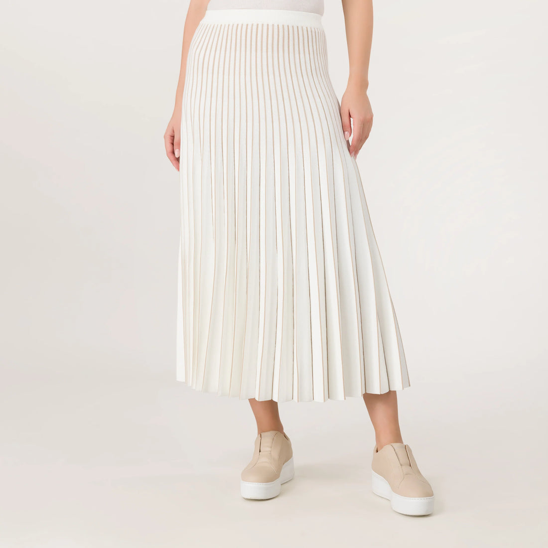 Pleated Maxi Skirt