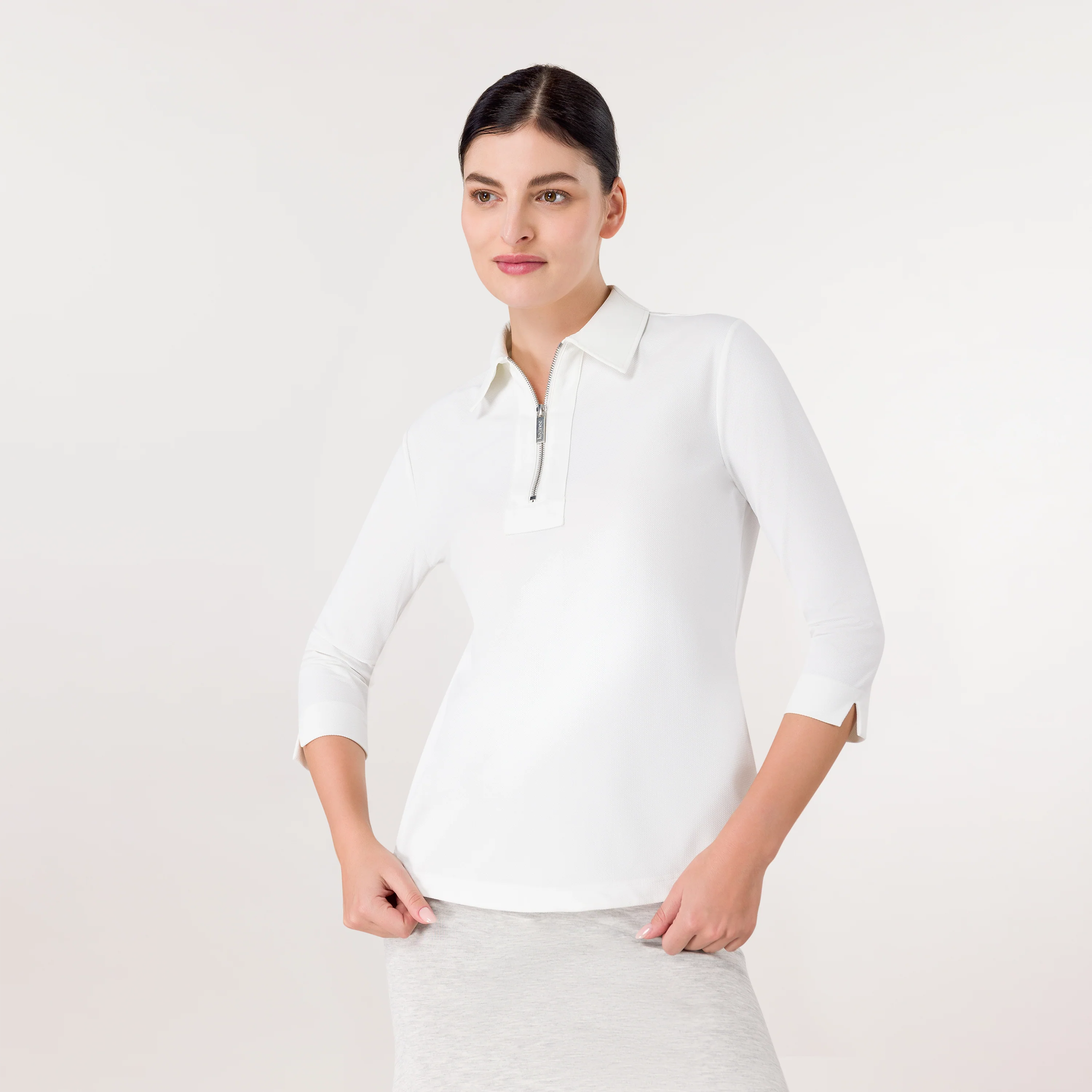 Half-Zip Polo Top