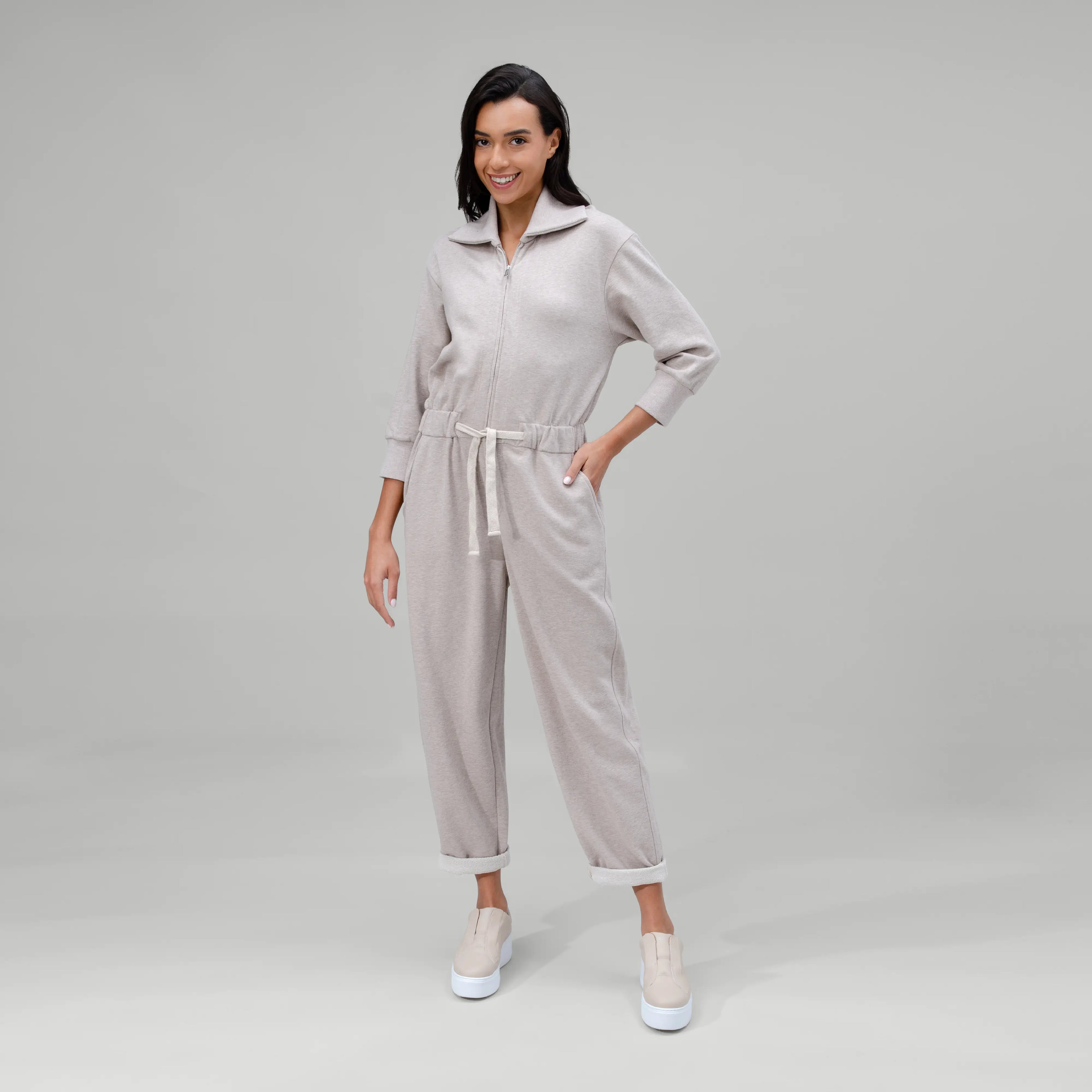 Zip Front Jumpsuit