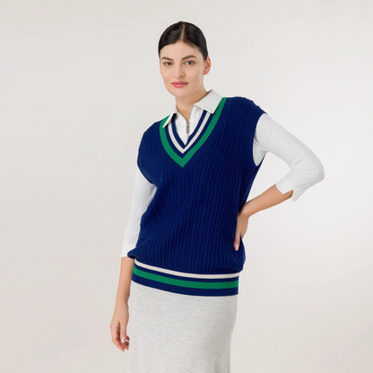 Cable Cashmere Vest