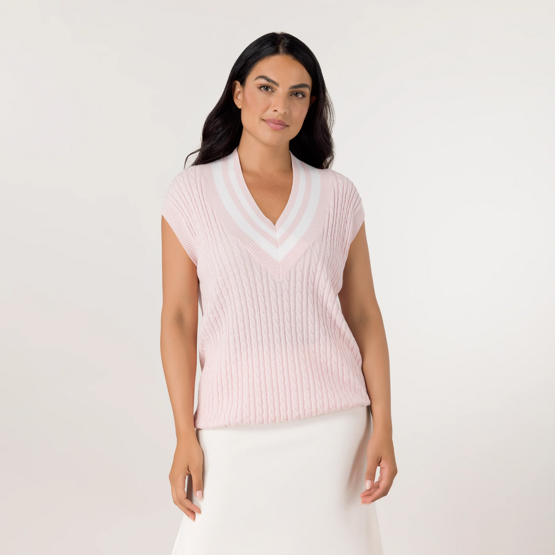 Cable Cashmere Vest