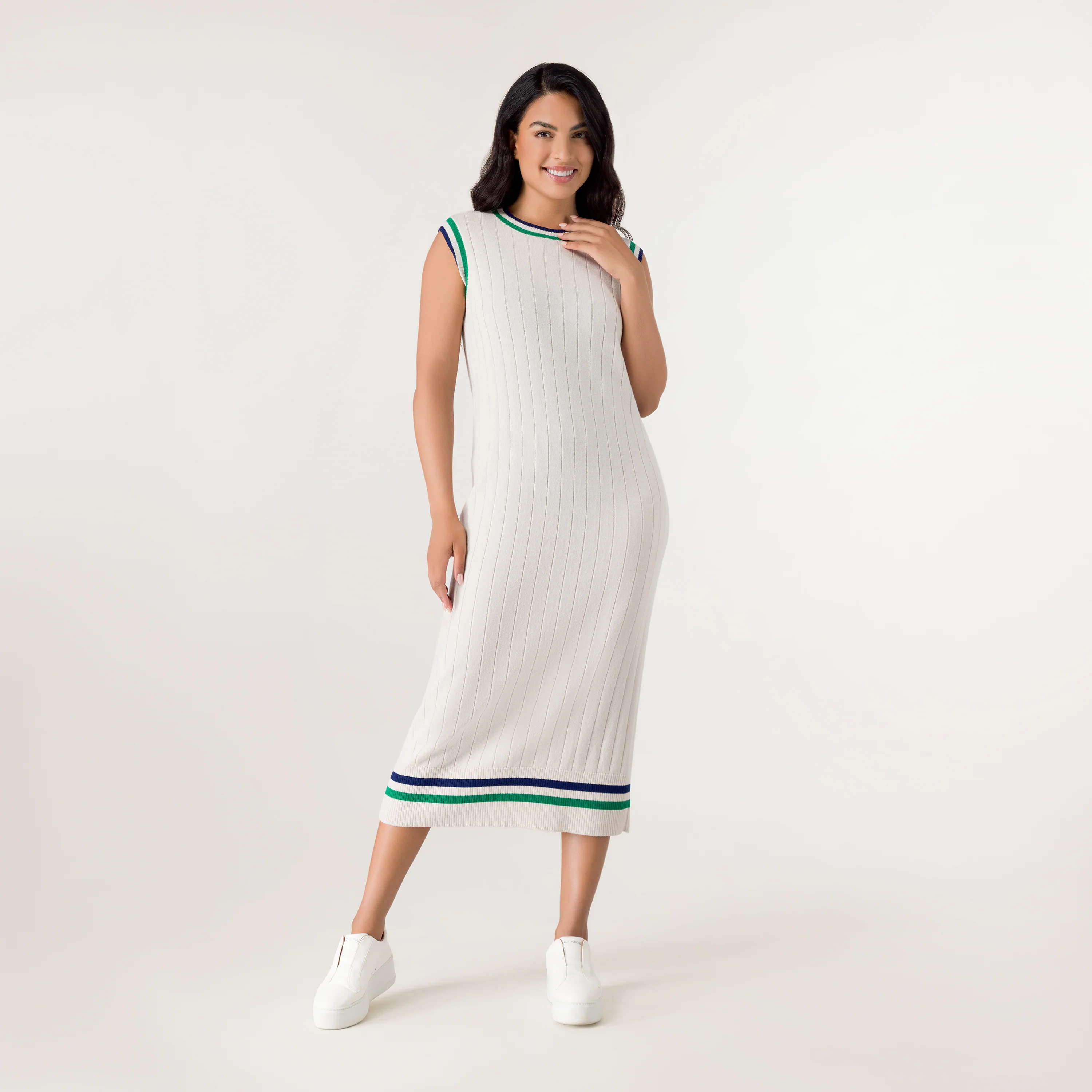 Cable Cashmere Dress