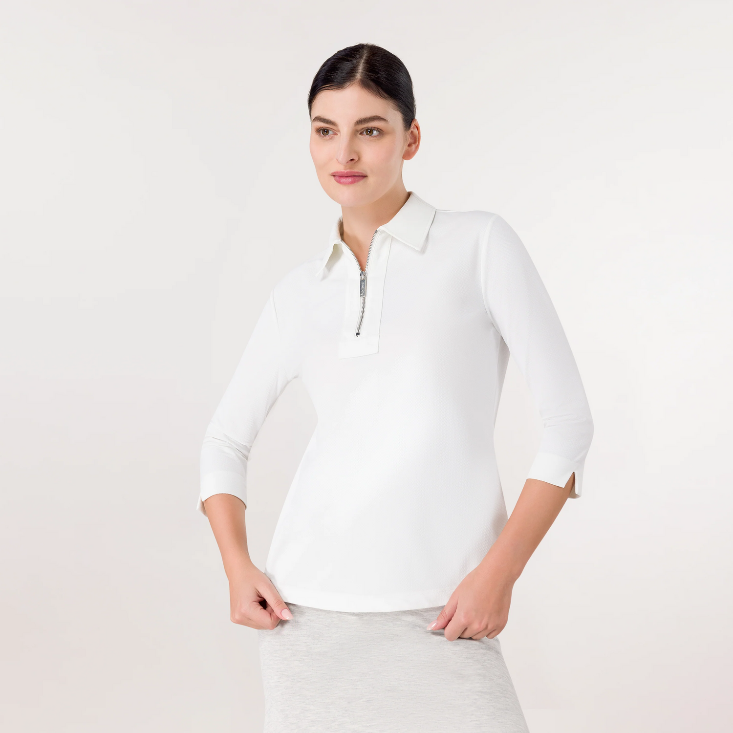 Half-Zip Polo Top