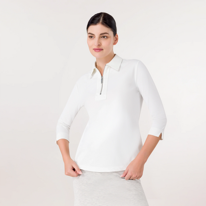 Half-Zip Polo Top